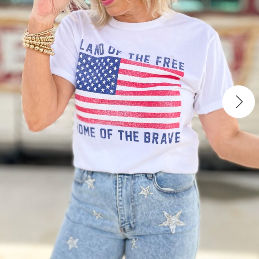 Lotus Fashion Land of the Free Graphic Tee